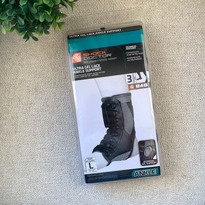 Shock Doctor performance sports therapy ultra gel lace ankle support LG 9”-9.5”